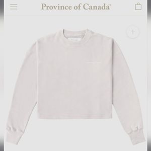 White crop sweatshirt